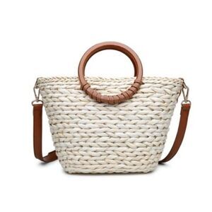 Zapara  Urban Expressions Zapara Straw Satchel Purse
